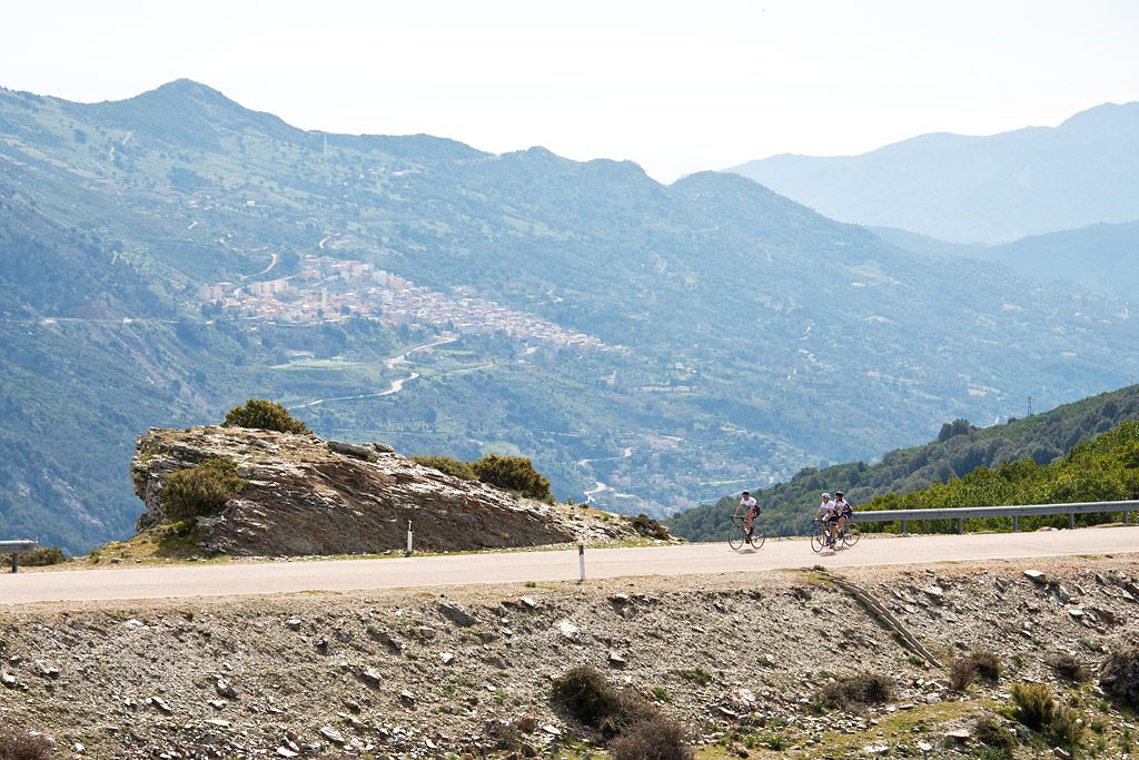 road biking on Sardinia